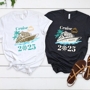 Custom Family Cruise Shirts 2025, Personalized Cruise Squad Vacation Shirt, Matching Our Cruise Trip Tee, Custom Cruise Squad Group Shirt