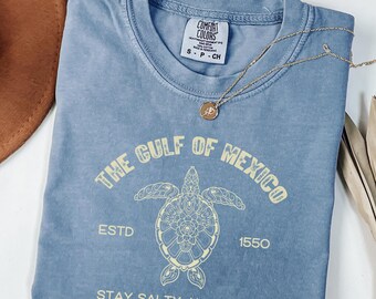 Gulf of Mexico Comfort Colors® Shirt, Stay Salty and Resist Tee, Political Resist Democrat Protest T-Shirt Gift, Anti Trump Resist Shirt