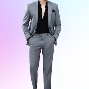 Premium Slim Fit Men’s Suit – 2 Piece Stylish Pant Coat Set for Wedding Party Office & Special Occasions