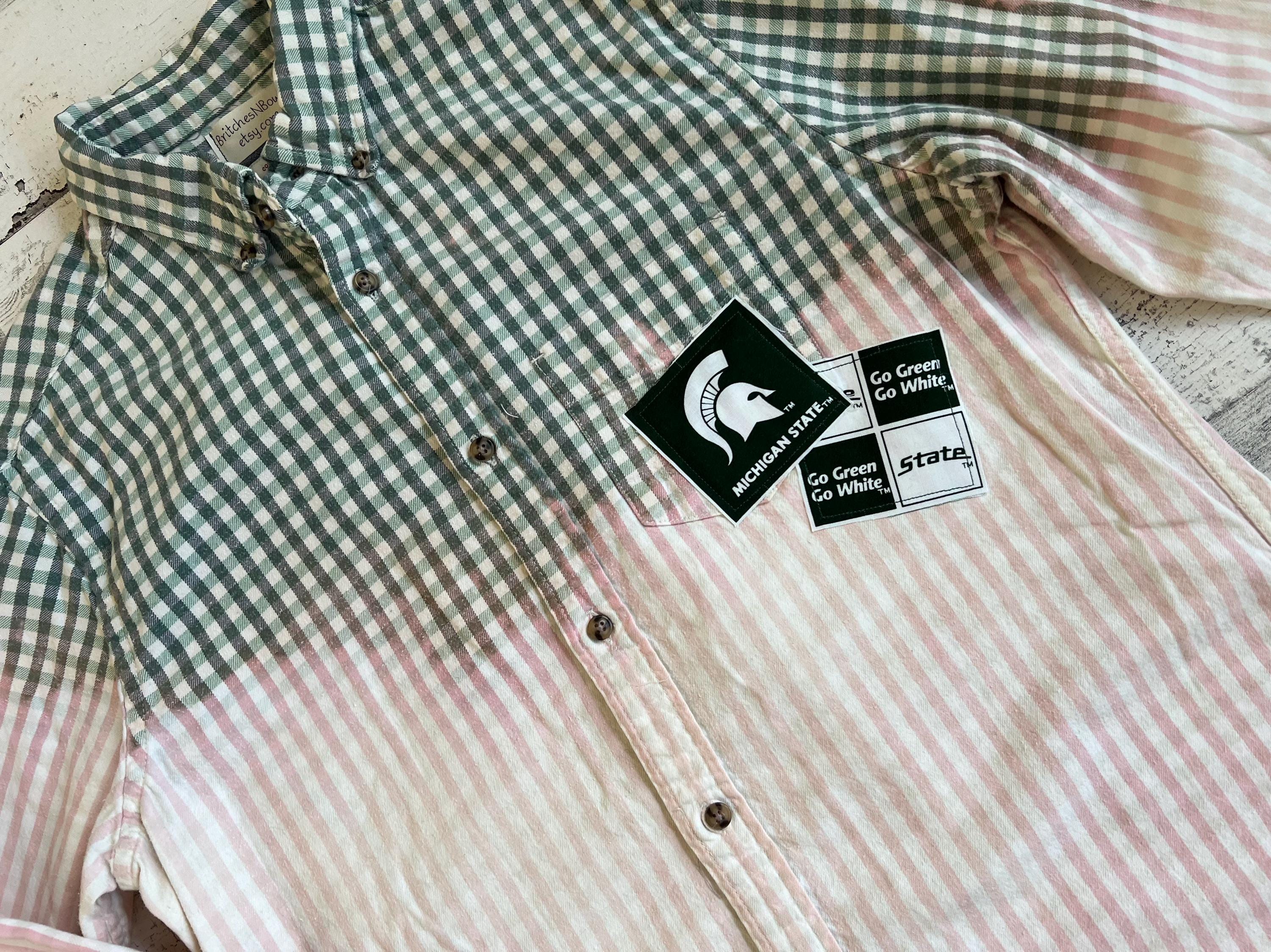 michigan state dress shirt Michigan State University Short Sleeve Button Down Shirt