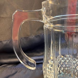 VTG Cristal d Arques Longchamps Crystal Pitcher