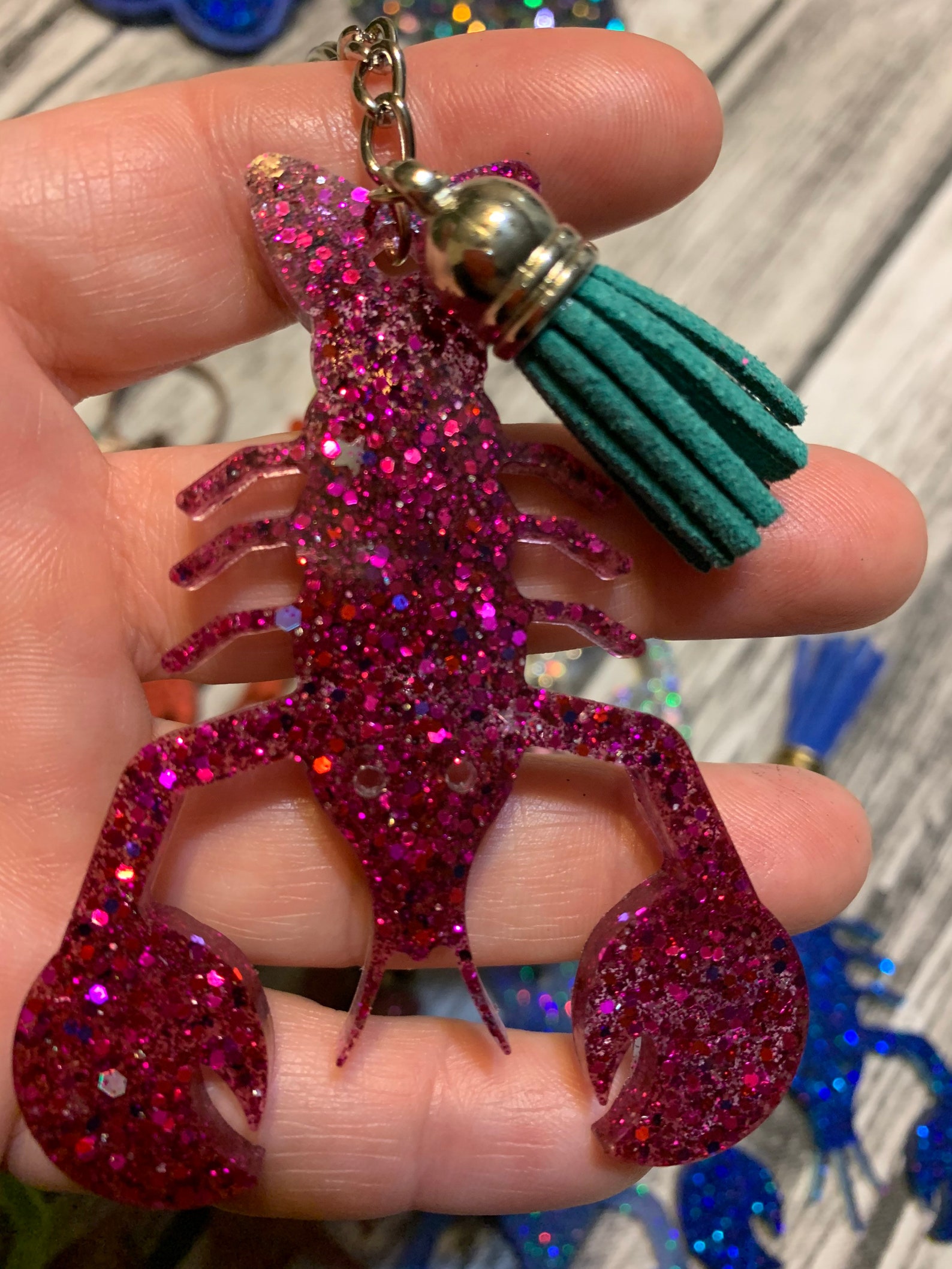 Keychain Youre My Lobster Resin Keychain Etsy