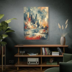 Abstract Cityscape Canvas Print, Modern Wall Art, Home Decor for Living Room, Unique Gift Idea, Colorful Abstract Artwork, Art for [...]