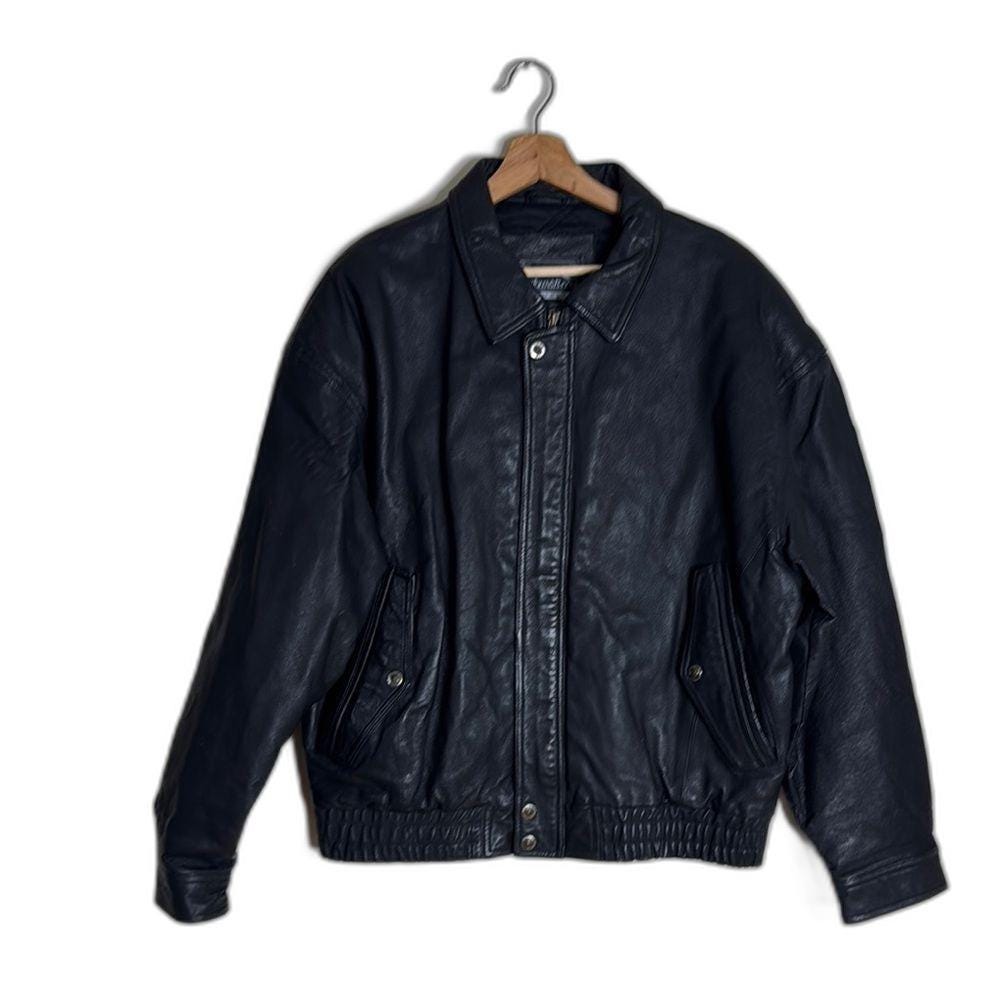 St Johns Bay Leather Jacket - Etsy