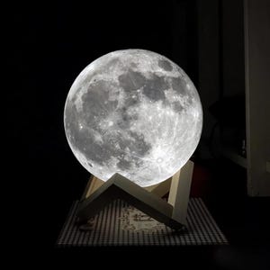Personalized Moon Lamp with Photo & Text | Customized Moon Lamp | 3d moon lamp | USB Powered 3D Night Light | Gifts For Her | Gifts For Him