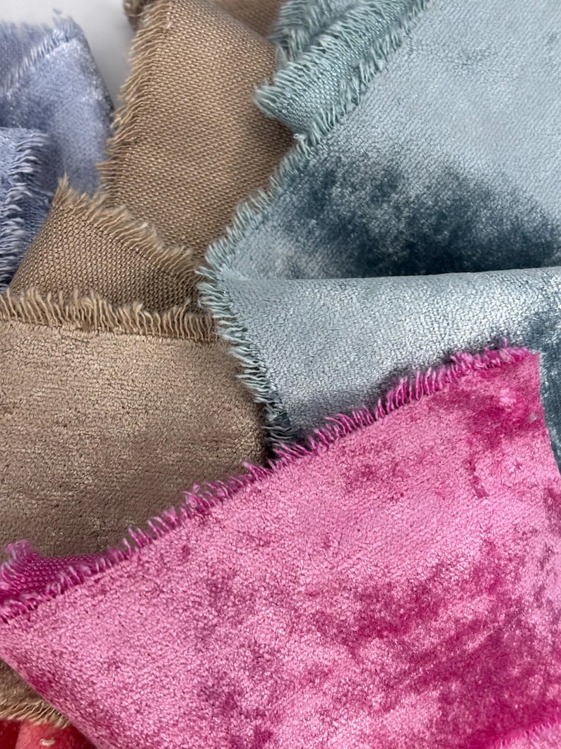 3 Yds 2 Inch Wide Velvet Ribbon "Cactus Flower" 1/2 Yd Each 6 Colors image 5
