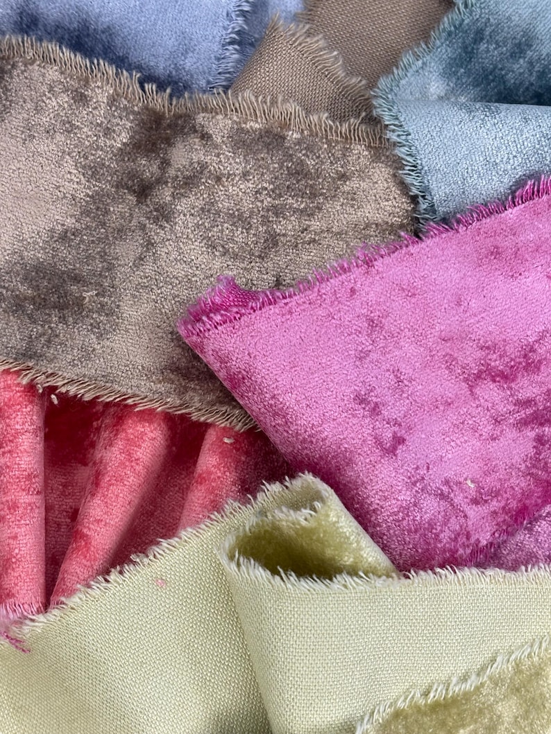3 Yds 2 Inch Wide Velvet Ribbon "Cactus Flower" 1/2 Yd Each 6 Colors image 4