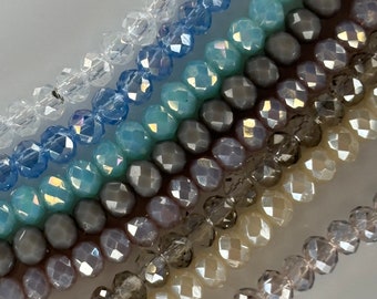 Beautiful Sparkly 3mm Glass Crystal Beads- 3mm One 10 Inch Long Strand