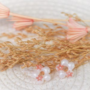Lovely Tiare Flowers Interchangeable Tassel Hoop Earrings