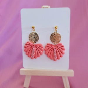 Coral Pearl Earrings