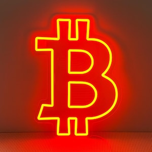 Bitcoin Neon Sign – Crypto LED Wall Light
