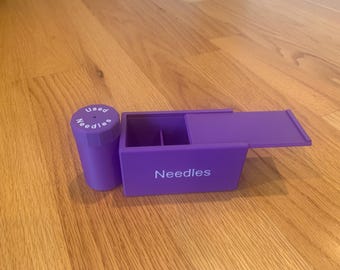 Sewing Machine Needle Storage and Disposal Box