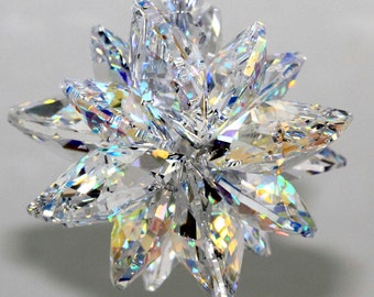 Preciosa Handcrafted 50mm Bohemian Crystal Clear Star Prism Suncatcher 2/"