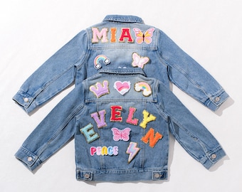 Personalized Baby Jacket | Custom Patch Design | Denim Outfit for Little Ones