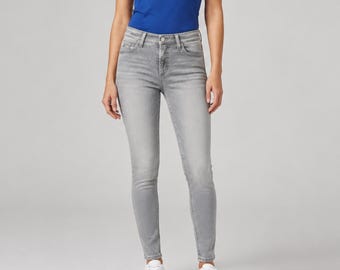 Vintage Y2K inspired  skinny jeans for womens, high waisted slim fit denim pants, casual everyday trousers, ideal birthday gifts for her
