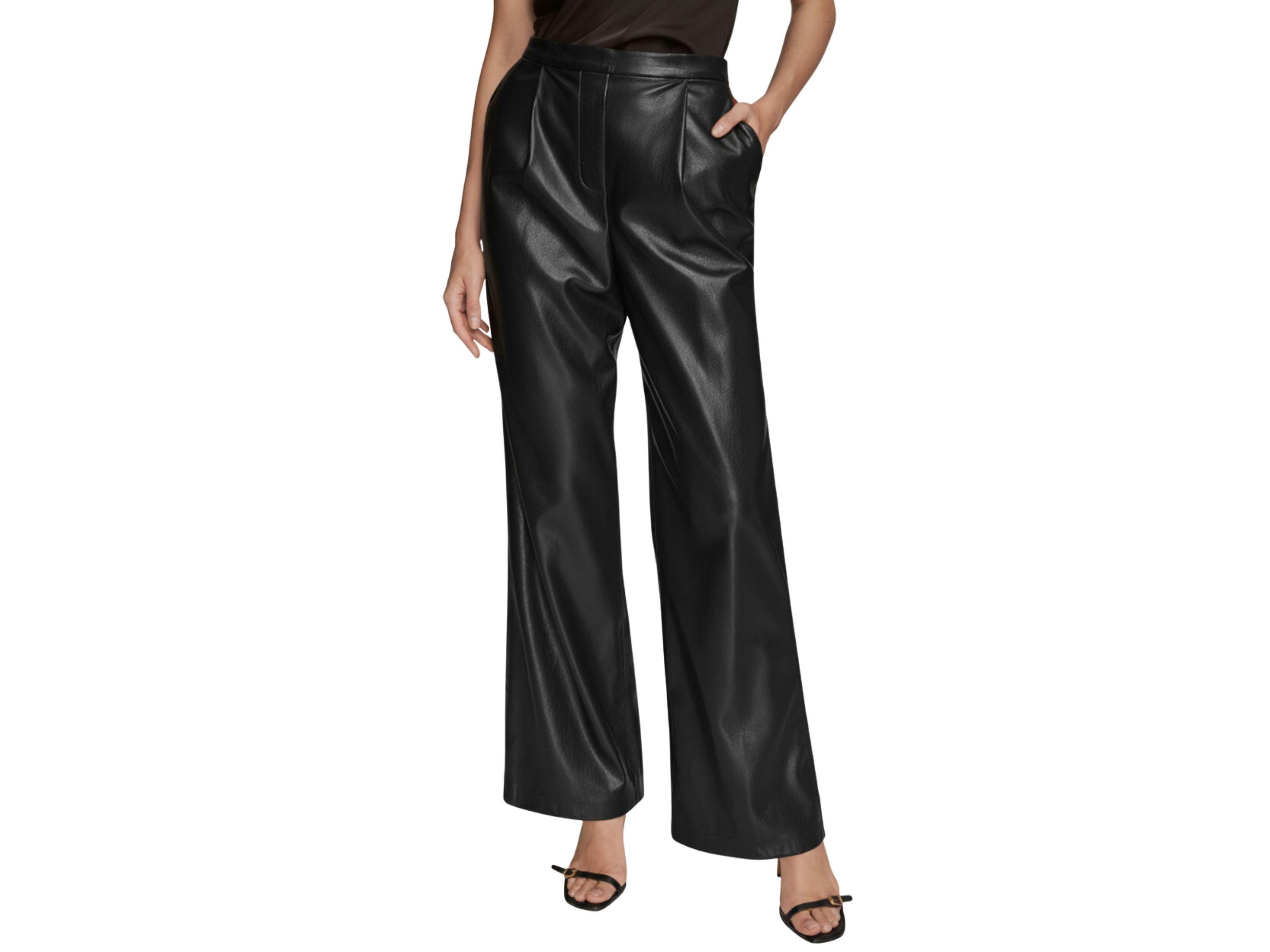 Lambskin Leather Pants Wide Leg Women's Clothing Leather Anniversary Gift for Her Luxury Corporate Gift Business Owner Gift valentine's day