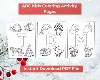 kids christmas activity coloring pages  kids learning busy book  baby shower games  baby abc book  printable pdf christmas gift