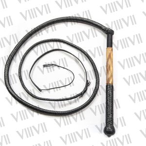 Handcrafted 8ft Leather Stock Whip: Australian Cowhide Bullwhip