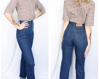 1983 High Waist 505 Straight Leg Levis Jeans - 26x33