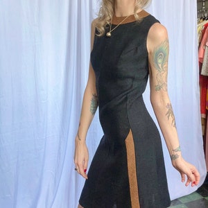 1960s Dress // Allison Ayres Shift Dress // vintage twill 60s dress image 10