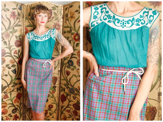 1940s Blouse // Emilia Bellini Italian Blouse // v