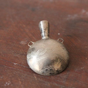 1940s Pin // Silver Vase Brooch/Pendant // vintage 40s silver pin image 3