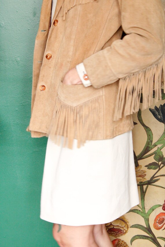 1970s Fringe Sasson Suede Jacket - image 3