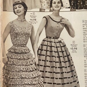 1950s Dress // Rhumba Ruffle Floral Dress // vintage 50s dress image 10