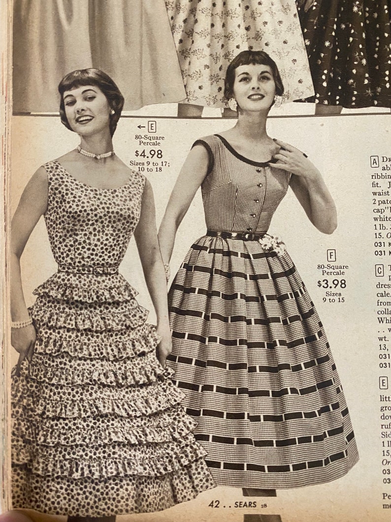 1950s Dress // Rhumba Ruffle Floral Dress // vintage 50s dress image 10