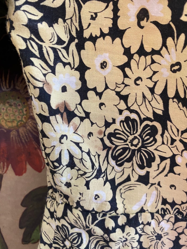 1930s Dress Honeysuckle Daisy Dress vintage 30s cotton dress