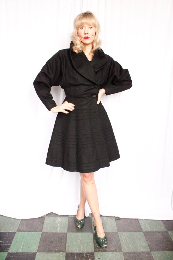 1950s Jolee Wool Princess Coat - Small - image 2