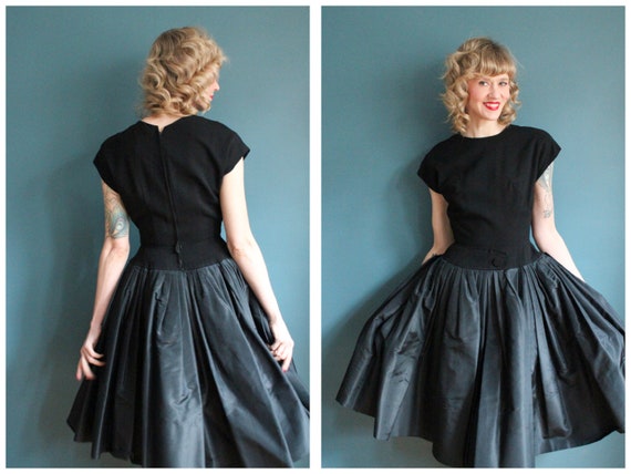 1950s Dress // NEW LOOK William Pearson Silk & Woo