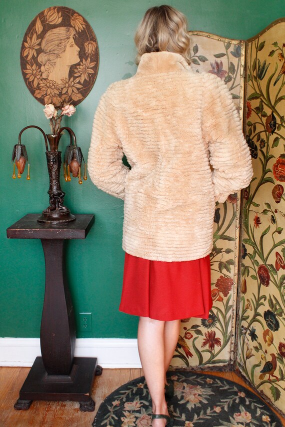 1970s Fran Levine Faux Fur Coat - image 2