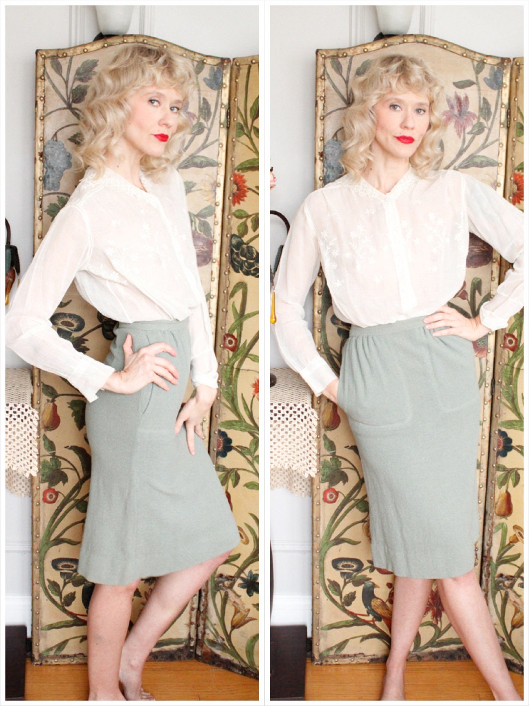 1940s skirt outfit