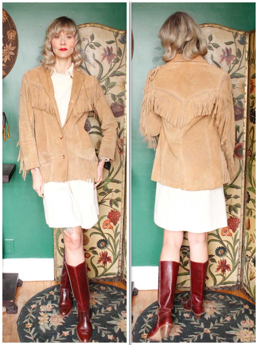 70s Fringe Jacket - Etsy