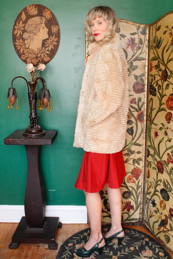 1970s Fran Levine Faux Fur Coat - image 3