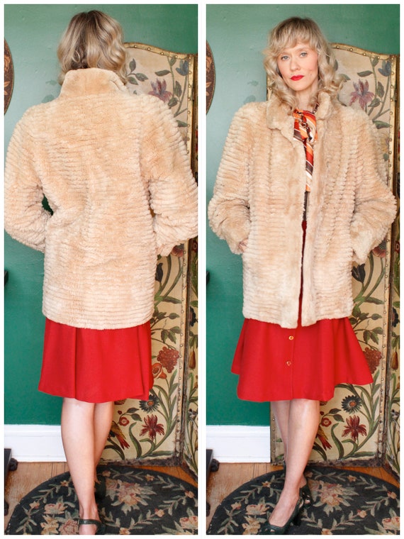 1970s Fran Levine Faux Fur Coat - image 1