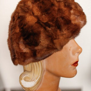 1940s Manhattan Winter Mink & Wool Hat image 9