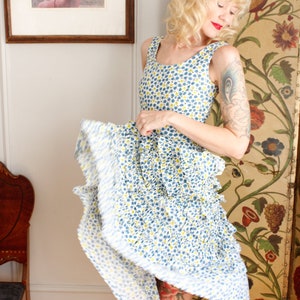 1950s Dress // Rhumba Ruffle Floral Dress // vintage 50s dress image 4