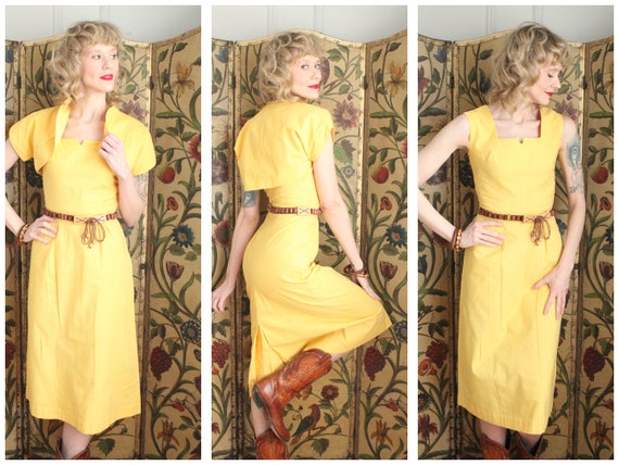 Early 1940s Dress // Eternal Sunshine Dress & Bole