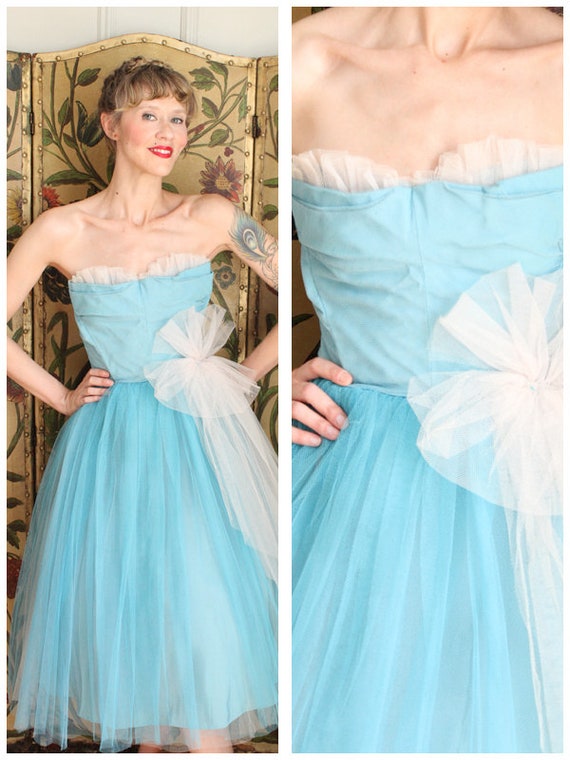 Late 40s Dress // Harlene Formal Dress // vintage