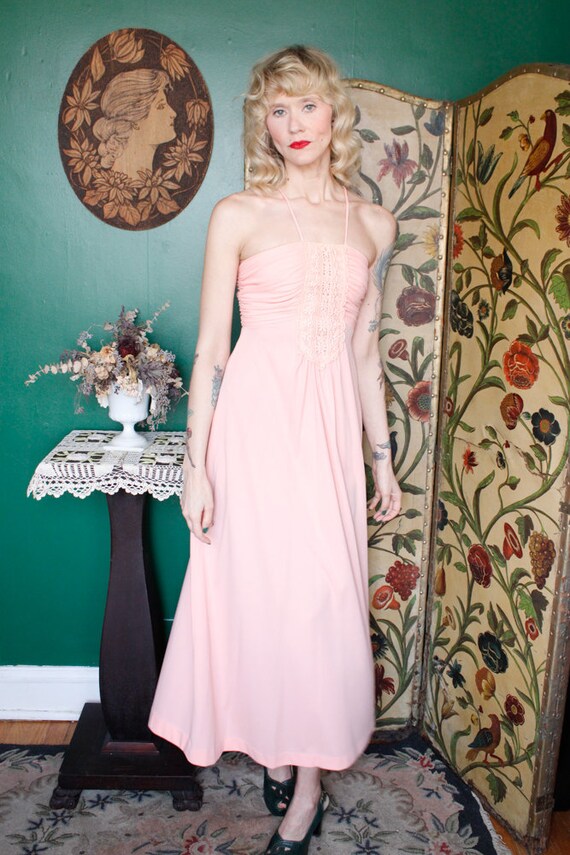 Pink clearance 70s dress
