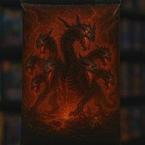 Dominion of the Hellforged Titans Boss Cards | Dark Fantasy TCG Printable Deck | Demon Lords Monster Set | Infinity Cards Digital Download