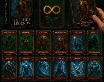 Yuletide Legends Dark Fantasy Christmas TCG Cards (Digital Download)