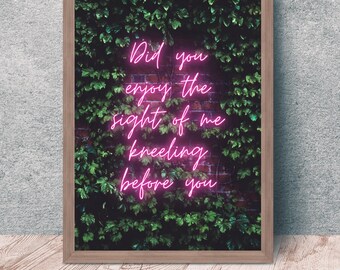 ACOTAR Rhysand Quote Print: Neon Romantasy Wall Art (Digital Download)