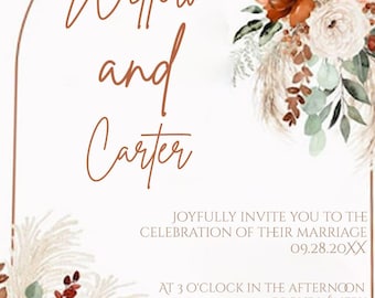 Bewerkbare afdrukbare Creamy Rose We Do Wedding Invite-download downloaden
