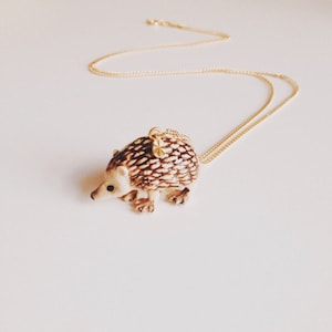 Porcelain Hedgehog Necklace