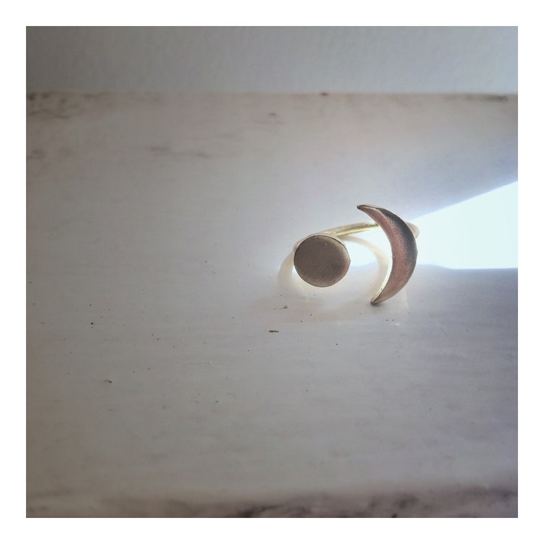 Moon Ring Brass Cast Sun