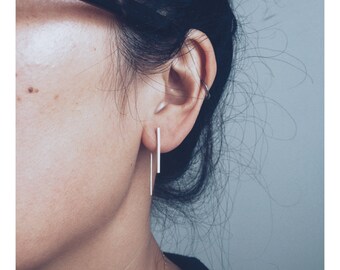 THE LINE SET: The 'Long Line' Ear Threader + 'Short Line' Stud Earring Set