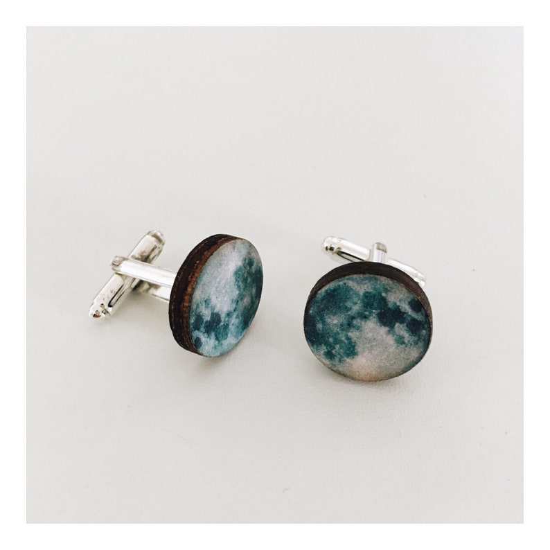 Moon Earrings / Cufflinks / Collar Clips image 7